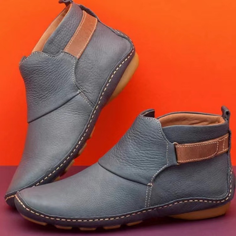 Women'S Shoes Water Resistant - รองเท้าบูทหุ้มข้อแฟชั่นสตรี รองเท้าบูทผู้หญิงแบบแบน กันน้ำ รองเท้าใส่สบายสำหรับฤดูหนาว รองเท้าบูทกันลื่น รองเท้าลำลองสำหรับผู้หญิง