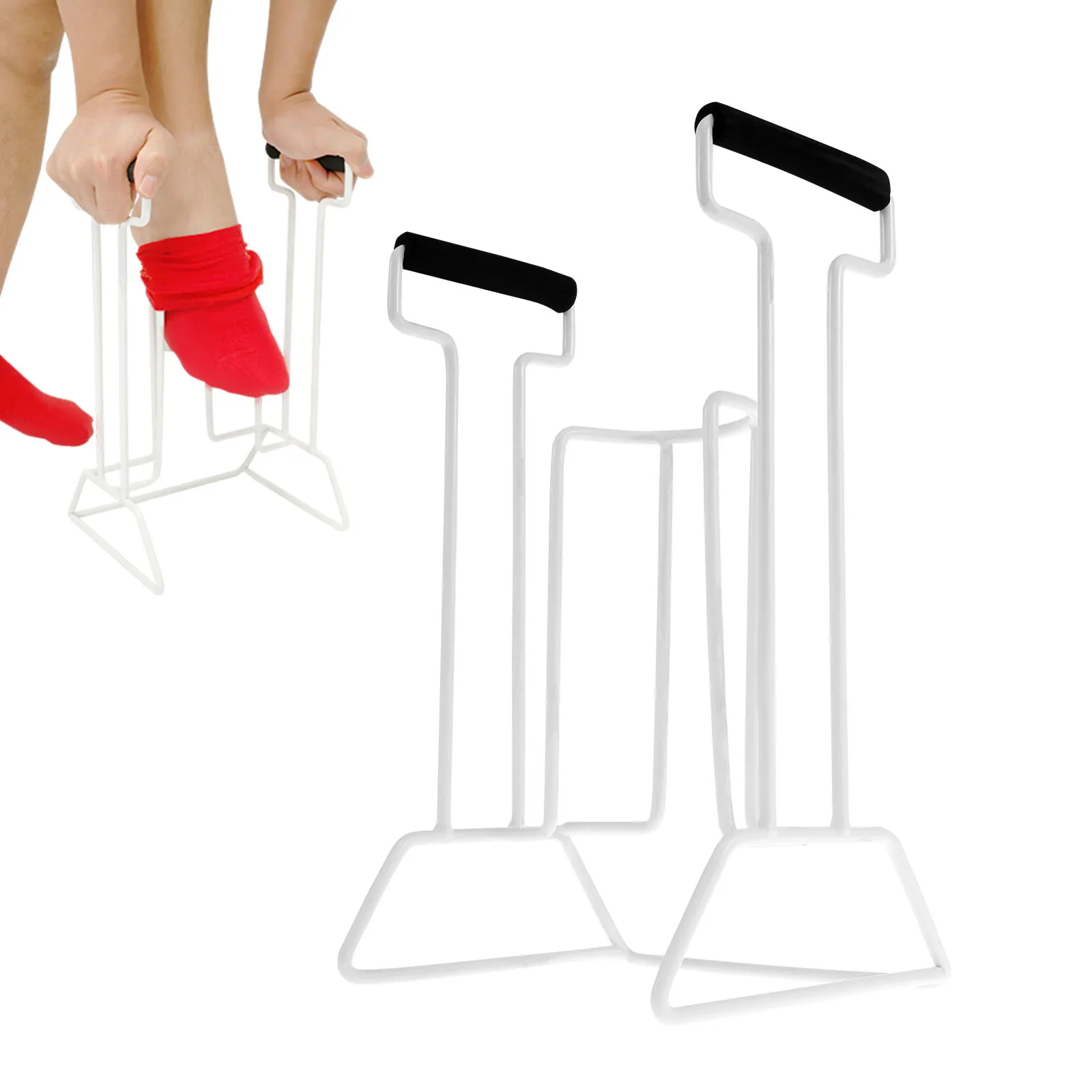 Women Shoes Types - Stock Helper Aid เครื่องมือใส่การบีบอัดถุงเท้าขนาดใหญ่ Aid ใช้งานง่าย