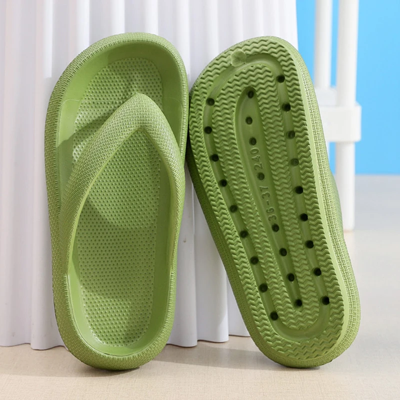 Women'S Shoes To Men'S - รองเท้าแตะแบบสวมกันลื่นสำหรับผู้หญิง รุ่นซัมเมอร์ 2026 พื้นนุ่มเหมือนเมฆ รองเท้าแตะพื้นหนาแบบหนีบ รองเท้าแตะชายหาดสำหรับคู่รัก