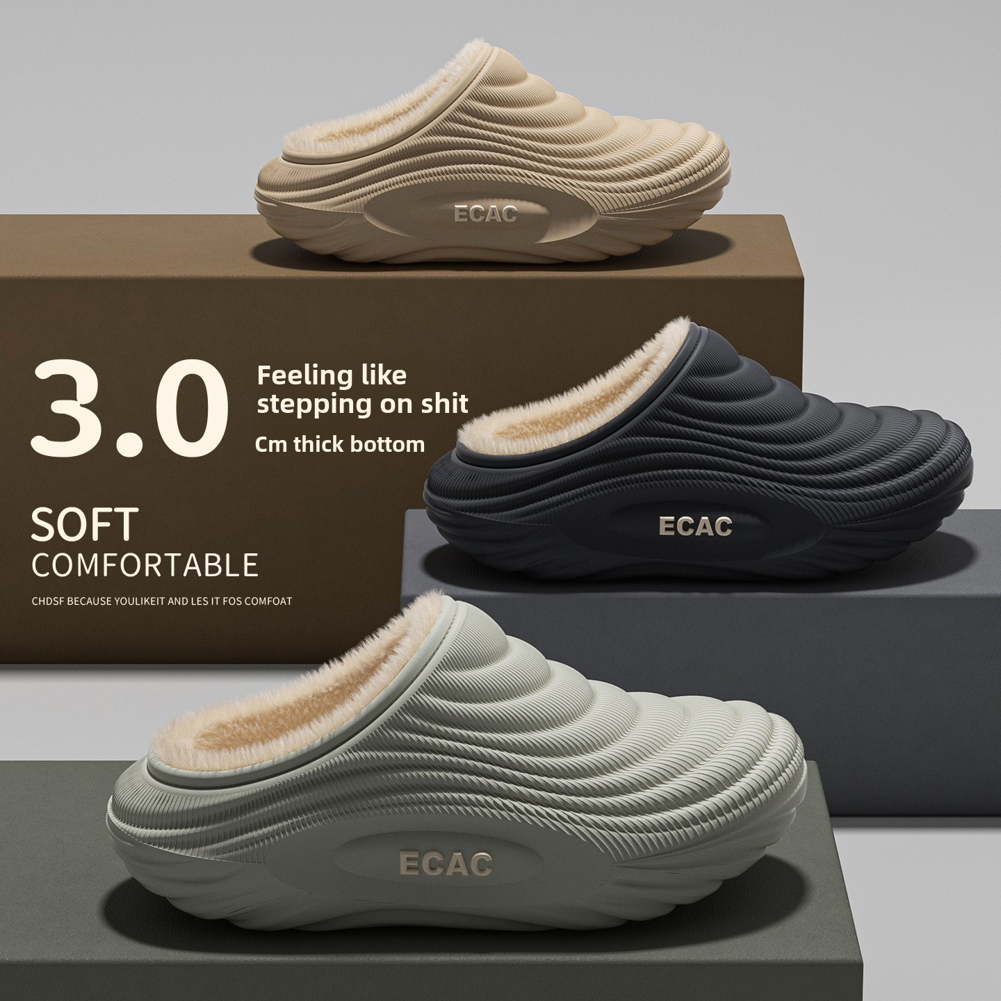 Women'S Shoes Water Resistant - รองเท้าแตะในบ้านกันน้ำบุขนยาวนุ่มสำหรับผู้หญิง รุ่น 2026 ฤดูหนาว พื้นหนานุ่มกันลื่น รองเท้าแตะขนเฟอร์สำหรับคู่รัก