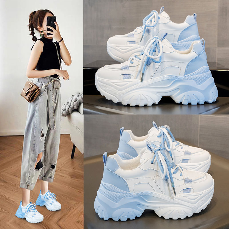 Women Shoes Running - รองเท้าผ้าใบผู้หญิง 2026 แฟชั่นใหม่ รองเท้ากีฬาลำลองผู้หญิง ฤดูใบไม้ร่วง รองเท้าผ้าตาข่ายแบบผูกเชือก