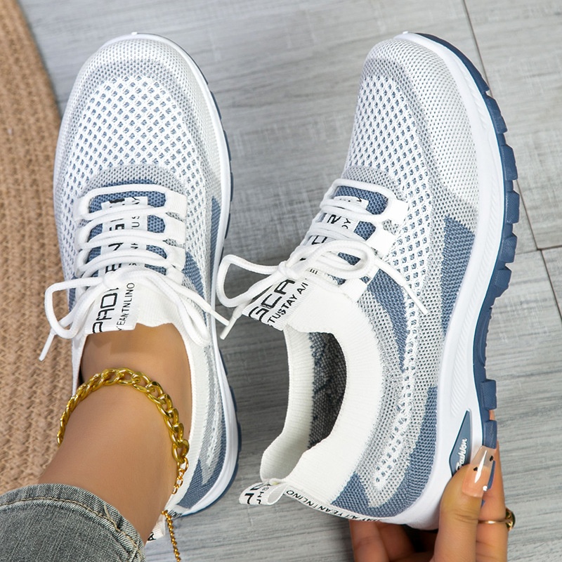 Women Shoes Running - รองเท้าผู้หญิงแฟชั่นลำลองรองเท้าผ้าใบตาข่ายกีฬากลางแจ้งระบายอากาศได้สบายรองเท้าวิ่งสำหรับรองเท้าผู้หญิง