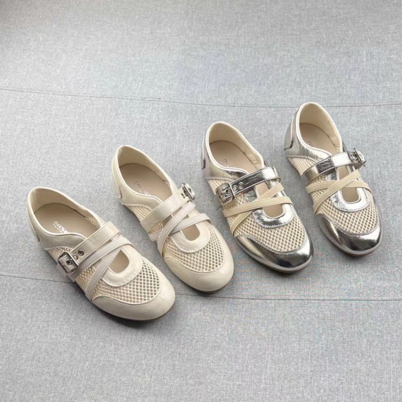 Women'S Shoes - รองเท้าผ้าใบแบบสานรุ่นใหม่ 2026 สำหรับฤดูใบไม้ผลิและฤดูร้อน พร้อมหัวเข็มขัด กันลื่น สวมใส่สบาย