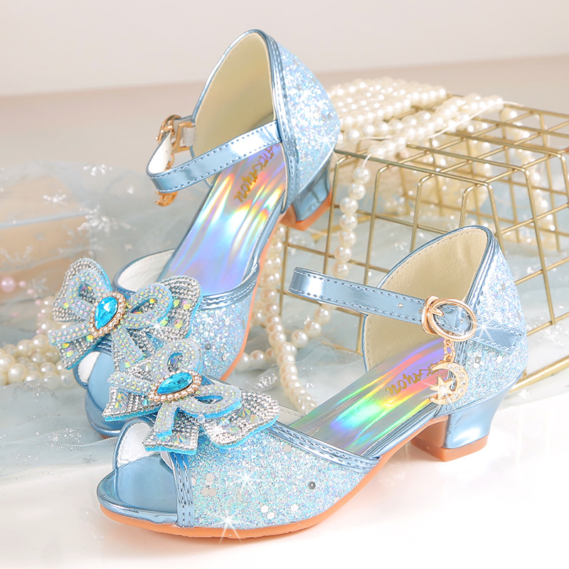 Women'S Shoes Navy Blue - รองเท้าแตะเจ้าหญิงสำหรับเด็กผู้หญิง 2026 รองเท้าเด็ก รองเท้าเอลซ่าจาก Frozen รองเท้าแฟชั่นสำหรับเด็กผู้หญิง