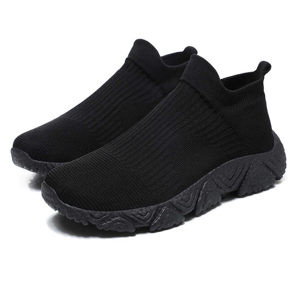 Women'S Shoes Size 40 In Us - 41-42 หมายเลข 40 สีดำและสีขาวรองเท้าทอรองเท้าผ้าใบลำลองผู้หญิงรองเท้าหรูหรากีฬารองเท้าระดับไฮเอนด์คราซอฟกีหรูหรา
