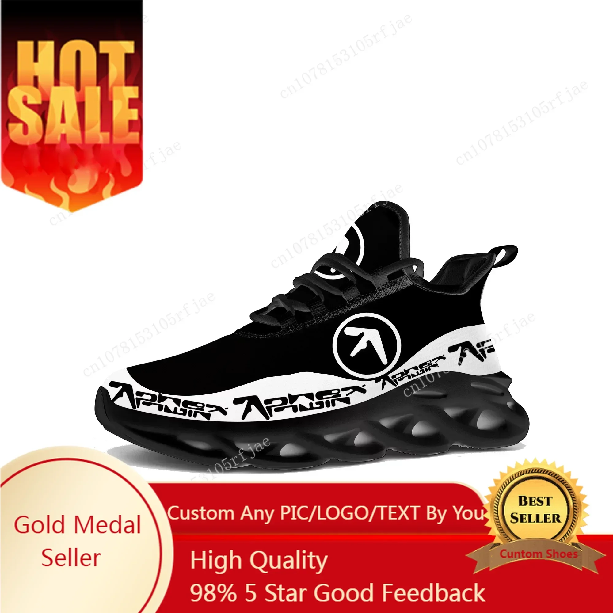 Women Shoes Running - รองเท้าผ้าใบ Aphex Twin Flats สำหรับผู้ชายและผู้หญิง รองเท้ากีฬา