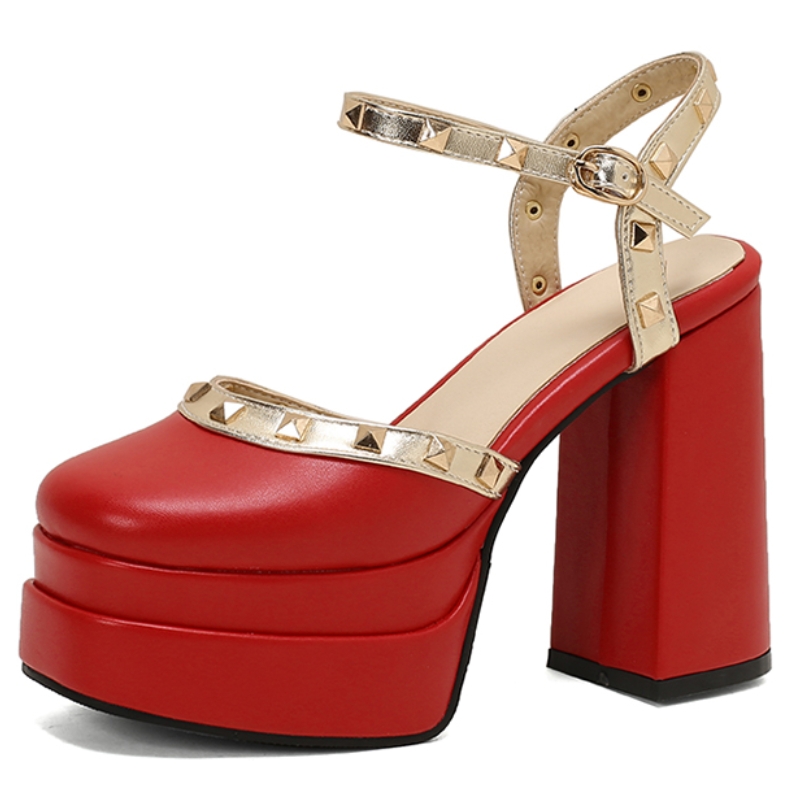 Women'S Shoes Large - รองเท้าส้นสูงหรูหราสำหรับฤดูร้อน รองเท้าผู้หญิงแบบสานดัล พื้นหนา ปี 2026 ไซส์ใหญ่