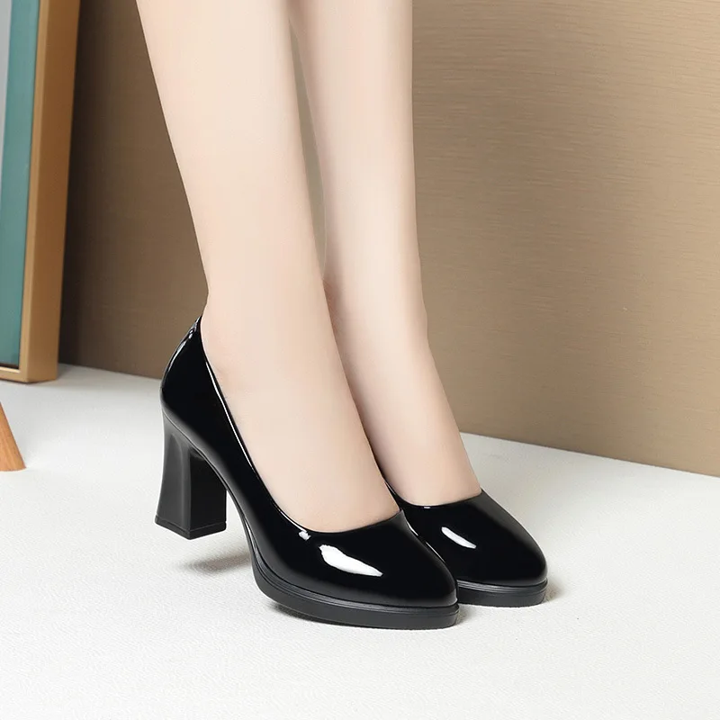 5 ซม.7 ซม.สบายBreathableตื้นBr - Court Heel Pointed บทวิจารณ์และราคา