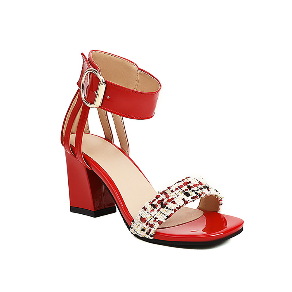 รองเท้าส้นสูงแบบรัดข้อเท้าผ้าท - Women'S Shoes In Size 12 บทวิจารณ์และราคา