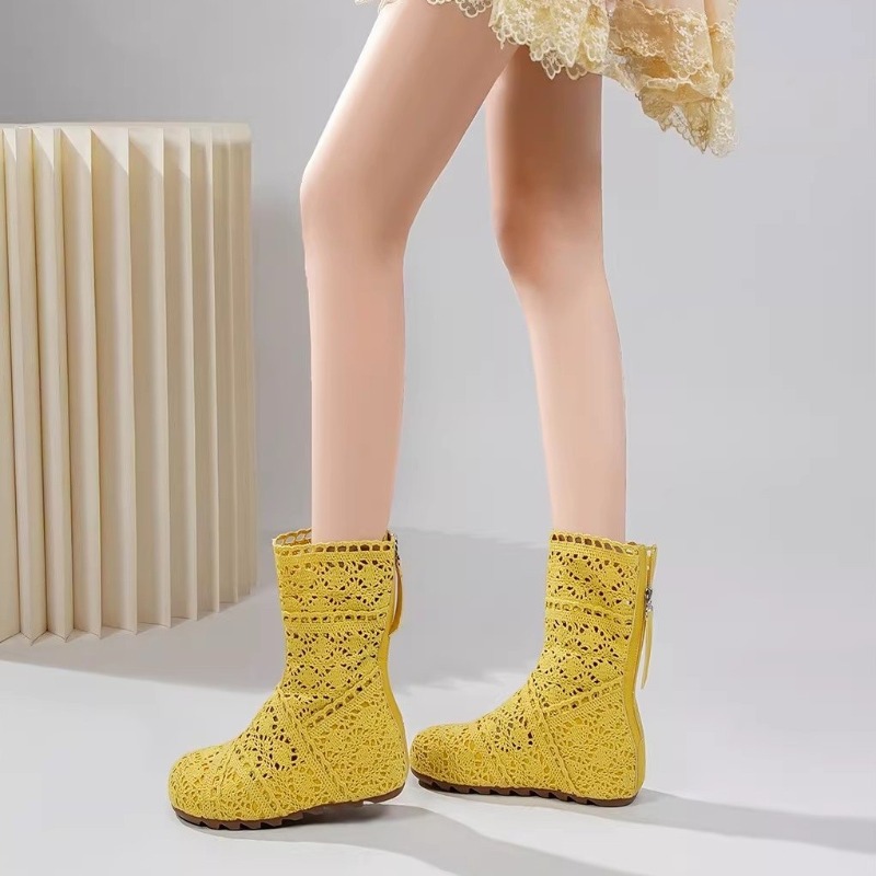 รองเท้าบูทโครเชต์แบบโปร่งลายฉล - Women'S Shoes Size 40 In Us บทวิจารณ์และราคา