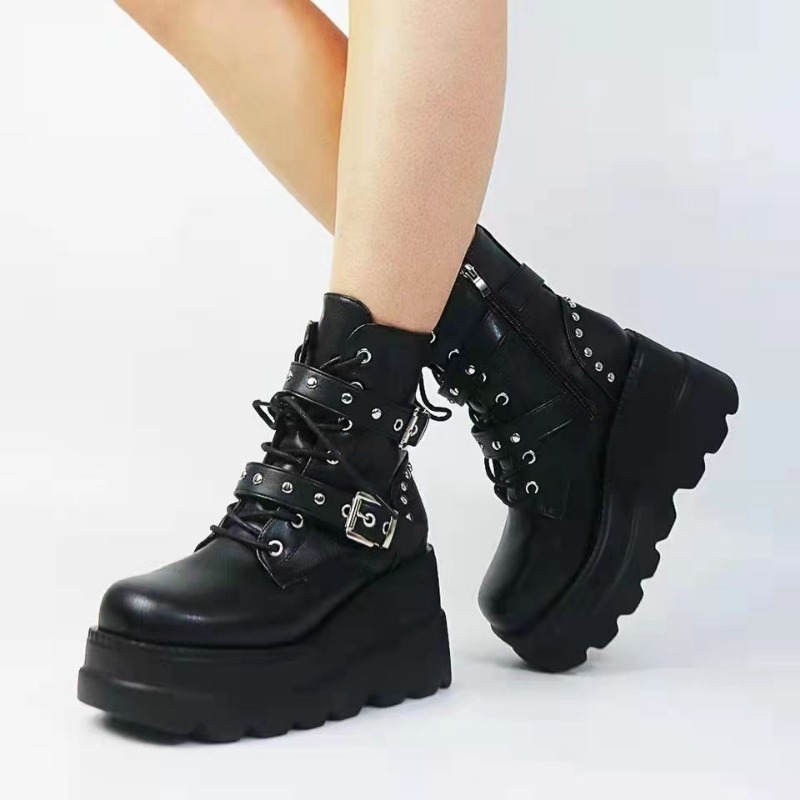 รองเท้าบูทข้อเท้าหนัง PU สำหรั - Women'S Shoes Size 40 In Us บทวิจารณ์และราคา