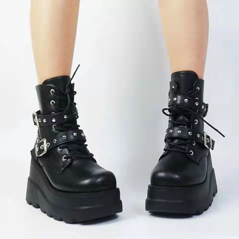 รองเท้าบูทข้อเท้าหนัง PU สำหรั - Women'S Shoes Size 40 In Us บทวิจารณ์และราคา