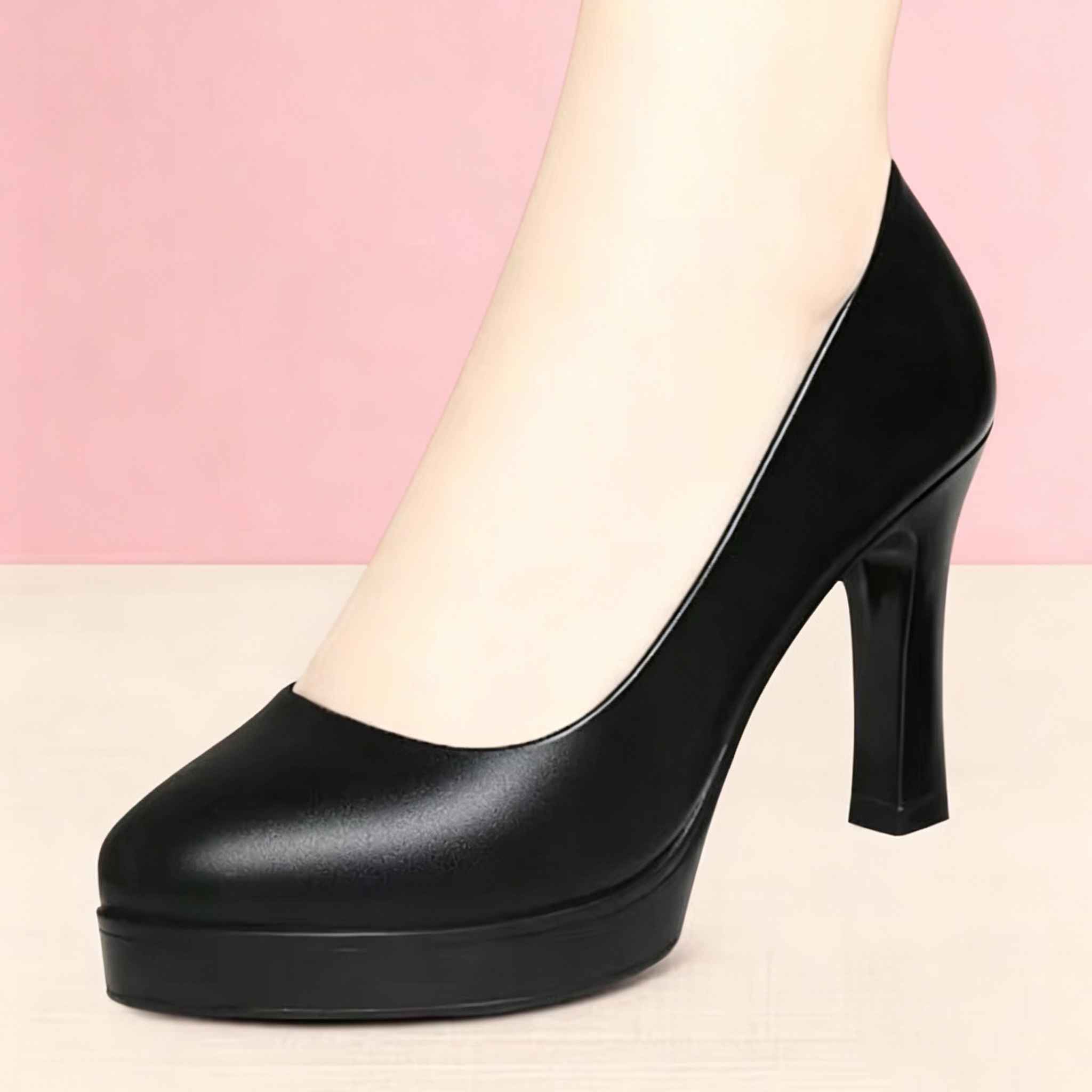 6.5 ซม.8.5 ซม.ทั้งหมดสํานักงาน - Court Heel Pointed บทวิจารณ์และราคา