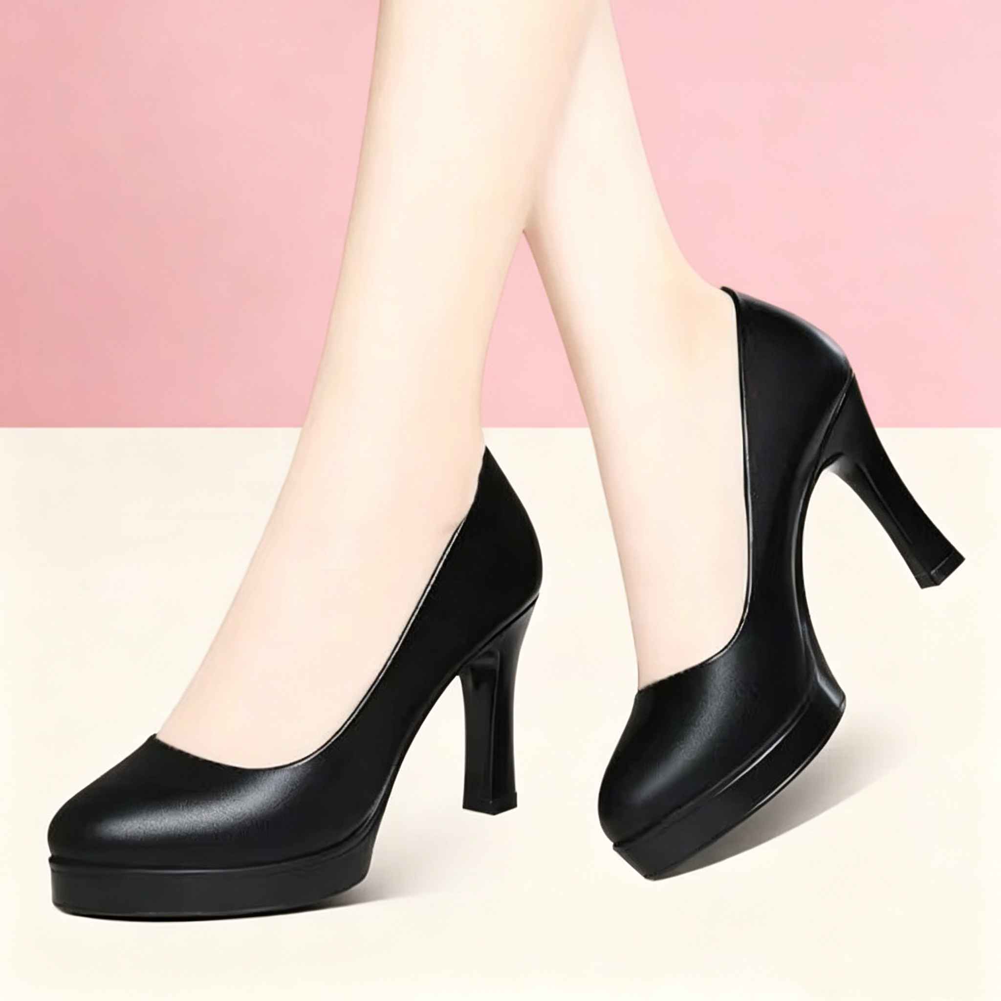 6.5 ซม.8.5 ซม.ทั้งหมดสํานักงาน - Court Heel Pointed บทวิจารณ์และราคา