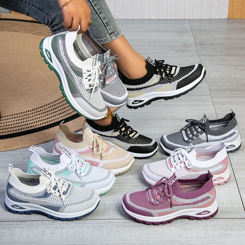 รองเท้าผู้หญิงแฟชั่นลำลองรองเท - Women Shoes Running บทวิจารณ์และราคา