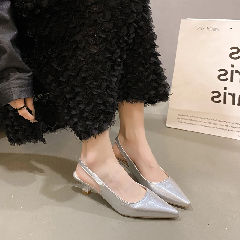 รองเท้าแตะหนังหัวแหลมแฟชั่นฤดู - Women'S Shoes Large บทวิจารณ์และราคา