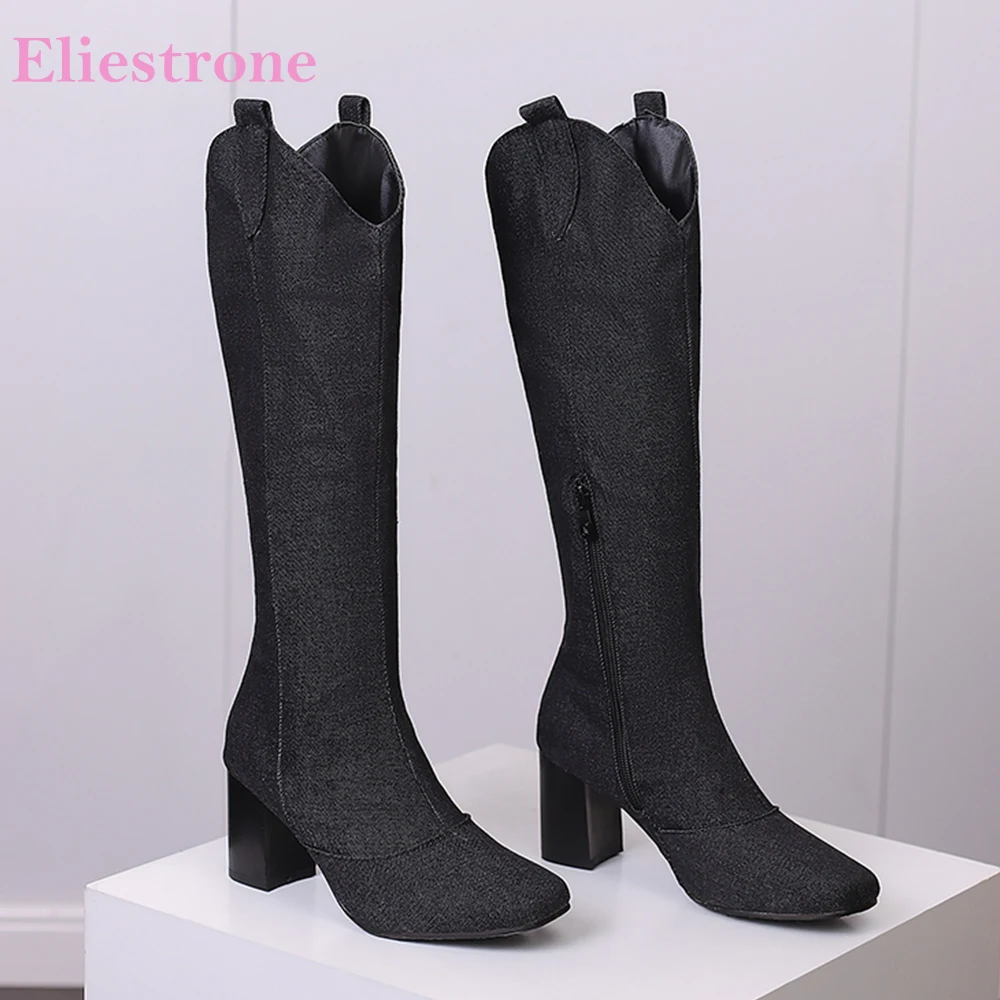 ฤดูหนาวใหม่สีดําสีฟ้าผู้หญิงเข - Women'S Shoes In Size 12 บทวิจารณ์และราคา