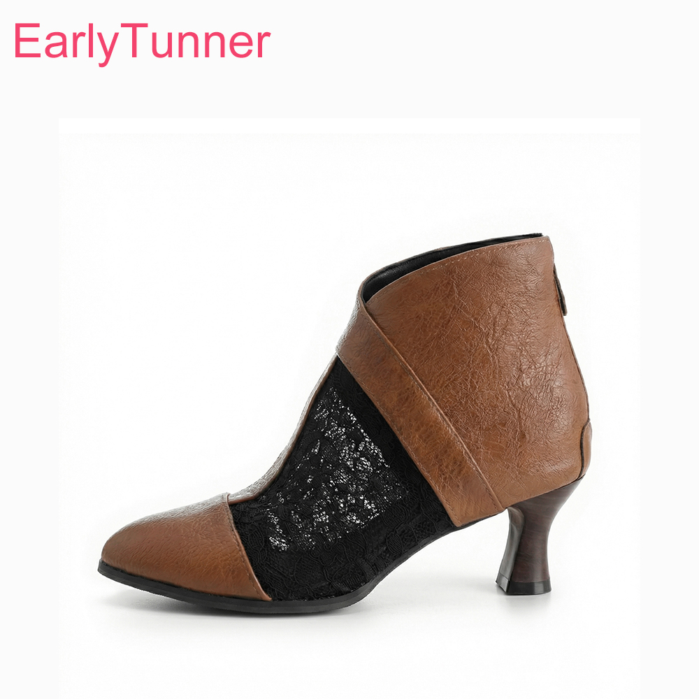 รองเท้าบูทข้อเท้าแบบผูกเชือกสำ - Women'S Shoes In Size 12 บทวิจารณ์และราคา