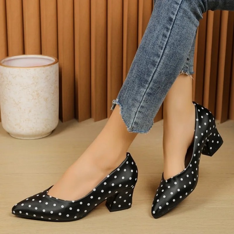 รองเท้าส้นสูงหัวแหลมสำหรับผู้ห - Court Heel Pointed บทวิจารณ์และราคา