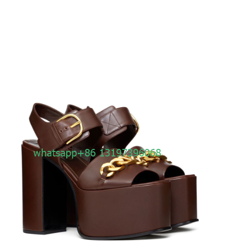 รองเท้าส้นสูงผู้หญิงสายโซ่สีทอ - Gold Chain Sandal บทวิจารณ์และราคา