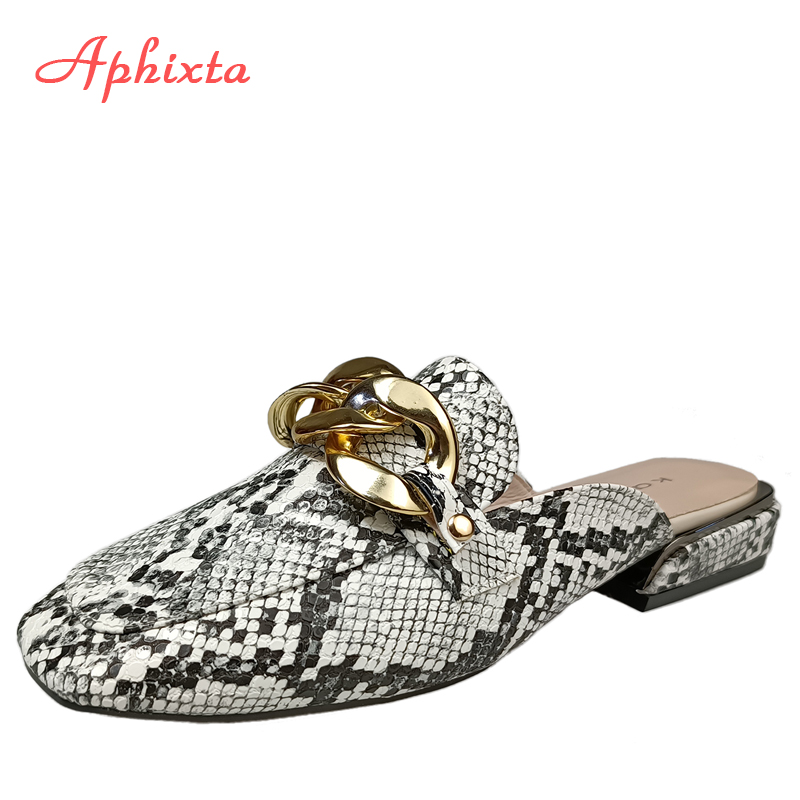 Aphixta ฤดูร้อนใหม่ผู้หญิงงูพิ - Gold Chain Sandal บทวิจารณ์และราคา