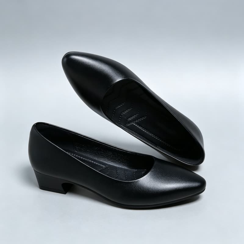รองเท้าหนังนุ่มสำหรับผู้หญิง ด - Court Heel Pointed บทวิจารณ์และราคา