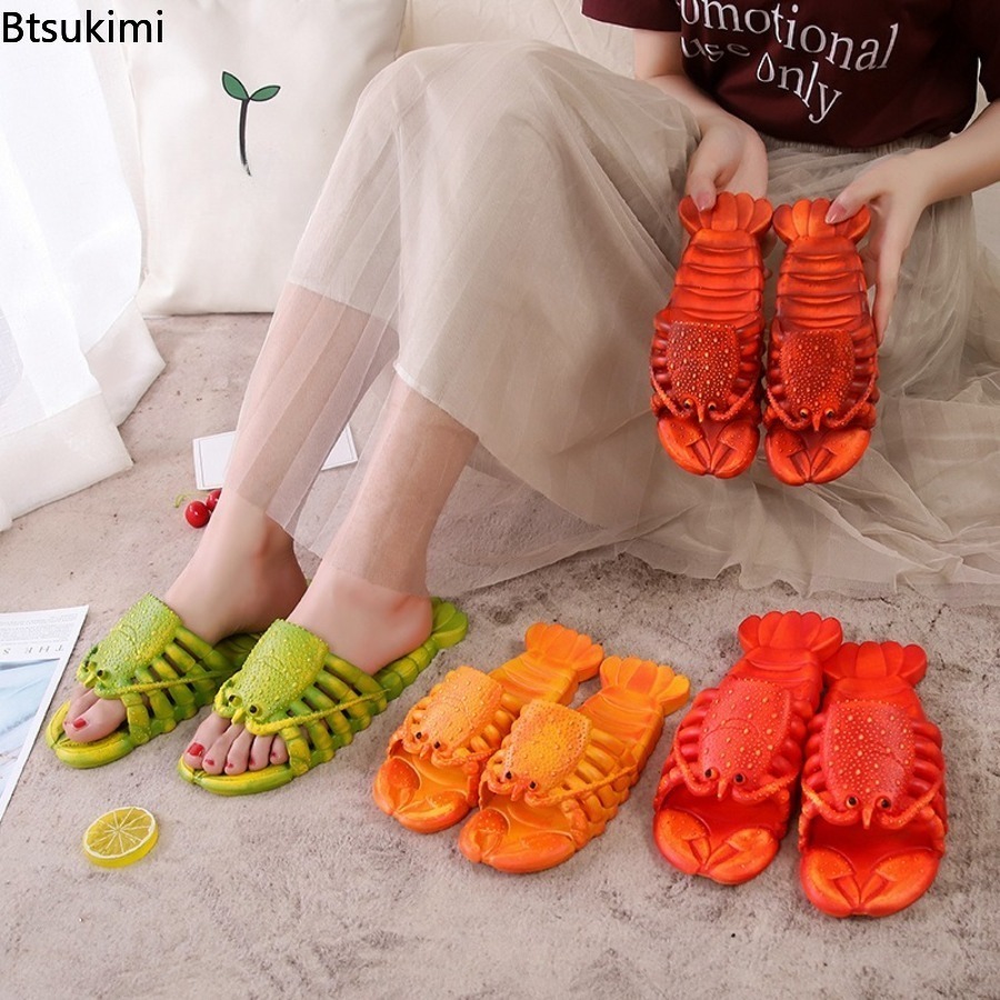 รองเท้าแตะลายการ์ตูนกุ้งมังกรส - Women'S Shoes To Men'S บทวิจารณ์และราคา