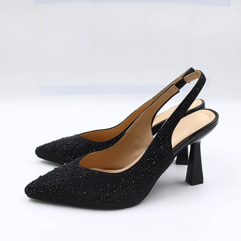 รองเท้าส้นสูงแบบสวมประดับเพชรป - Women'S Shoes Large บทวิจารณ์และราคา