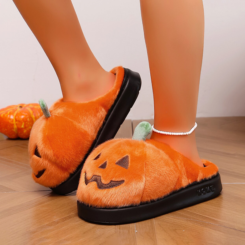 รองเท้าแตะผ้ากำมะหยี่ลายฟักทอง - Women'S Shoes For Fall บทวิจารณ์และราคา