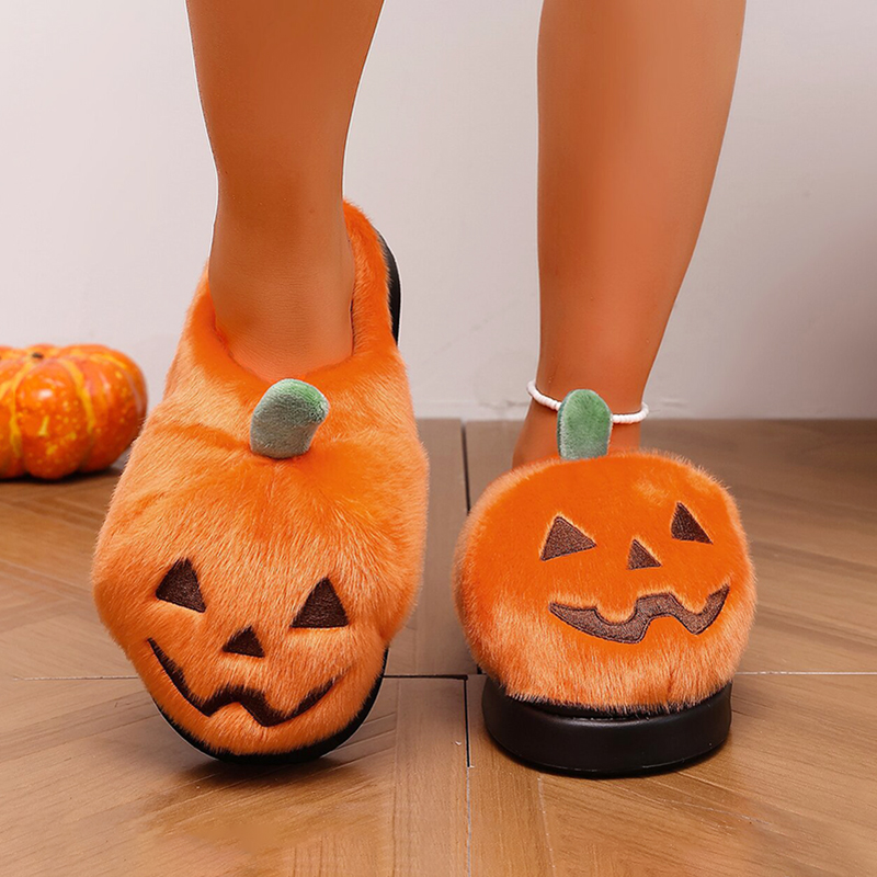 รองเท้าแตะผ้ากำมะหยี่ลายฟักทอง - Women'S Shoes For Fall บทวิจารณ์และราคา