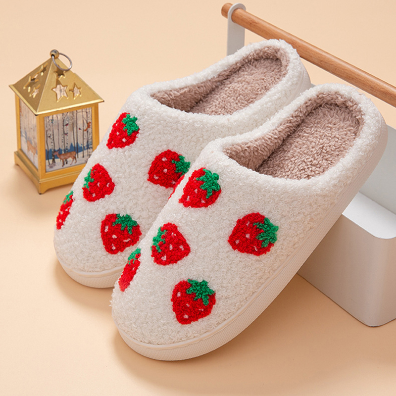 รองเท้าแตะผู้หญิงลายสตรอว์เบอร - Women'S Shoes For Fall บทวิจารณ์และราคา