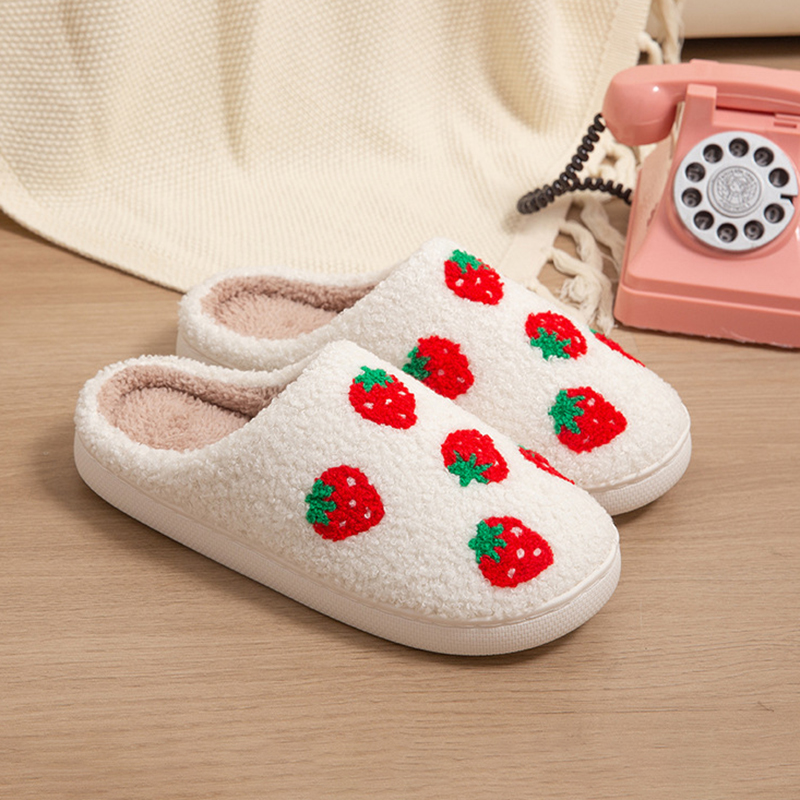 รองเท้าแตะผู้หญิงลายสตรอว์เบอร - Women'S Shoes For Fall บทวิจารณ์และราคา
