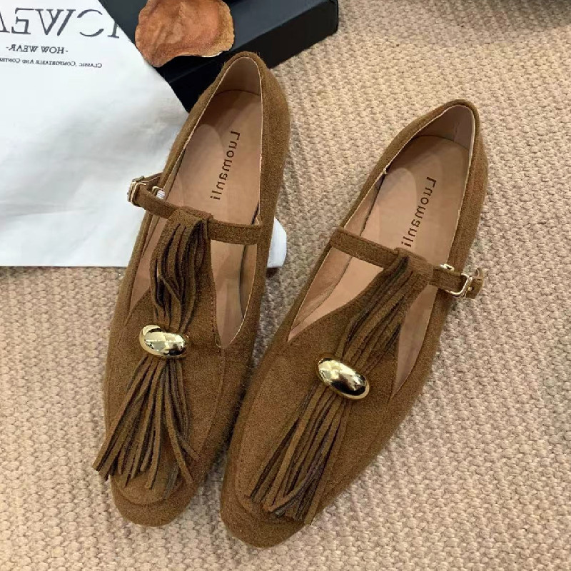 Faux Suede T-Type Flats ผู้หญิ - Women Shoes Types บทวิจารณ์และราคา