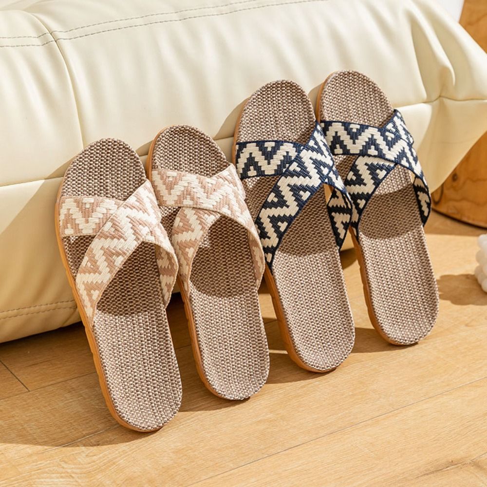 รองเท้าแตะสไตล์ชาติพันธุ์ผ้าลิ - Women'S Shoes To Men'S บทวิจารณ์และราคา