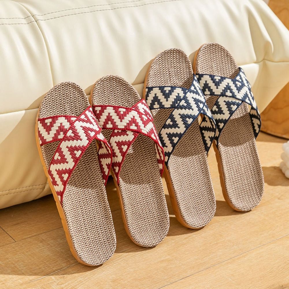 รองเท้าแตะสไตล์ชาติพันธุ์ผ้าลิ - Women'S Shoes To Men'S บทวิจารณ์และราคา